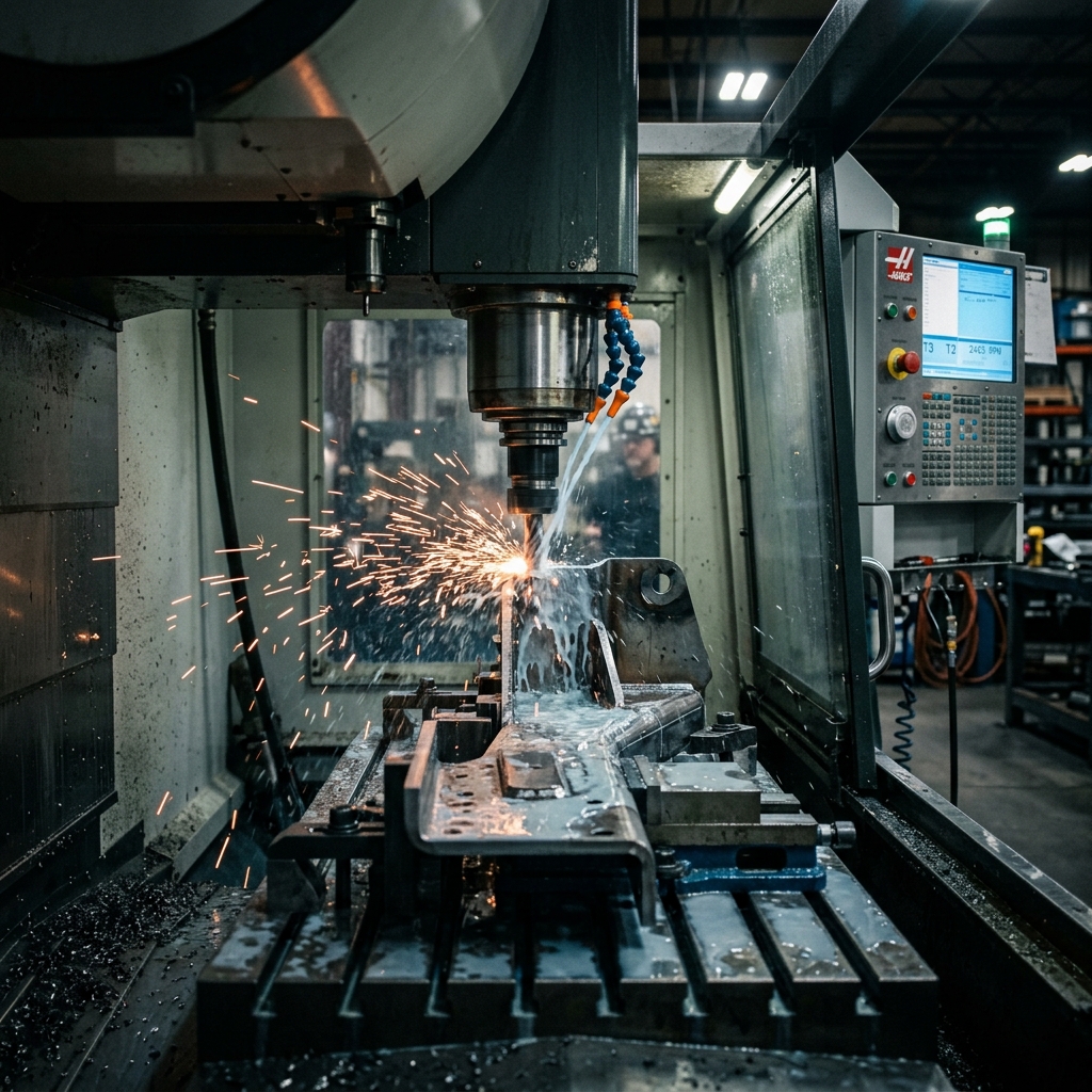 CNC machining process for trailer coupler and U-bolt manufacturing